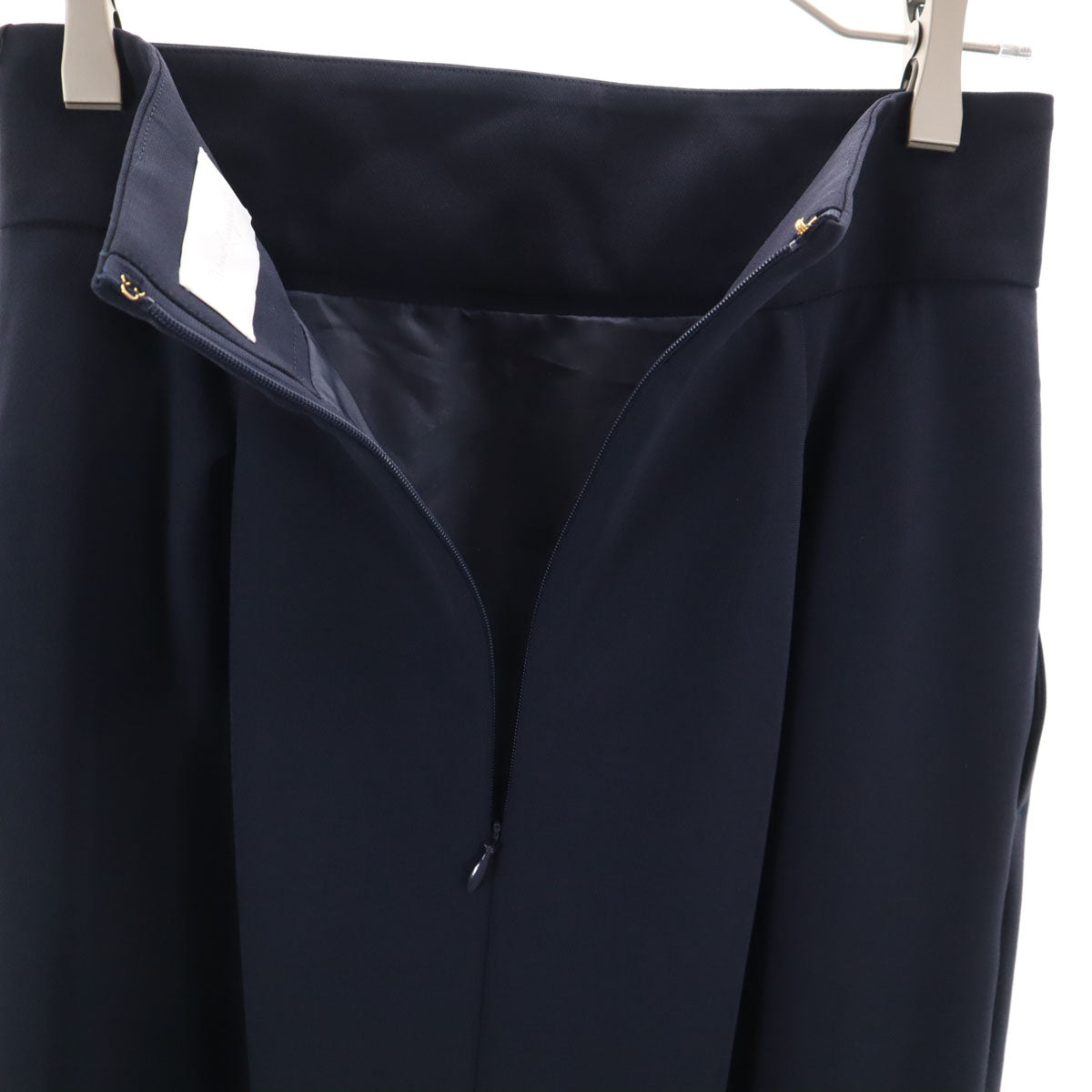 未使用 Mame Kurogouchi マメクロゴウチ 日本製 Iライン ロングスカート 2 ネイビー レディース