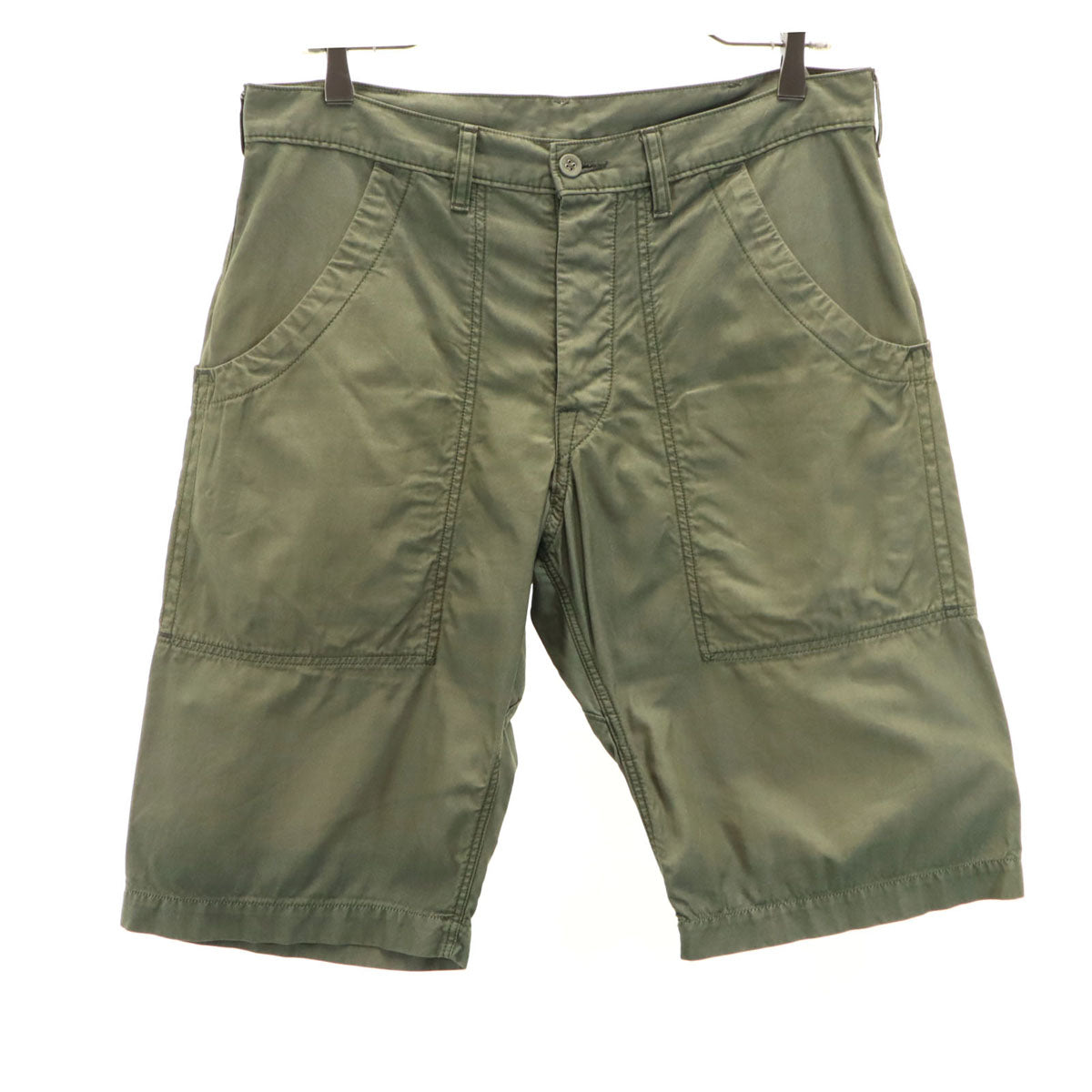 BRU NA BOINNE ブルーナボイン 日本製 ミリタリー ショートパンツ 1 カーキ メンズ