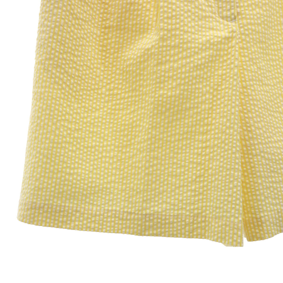 Christian Dior SPORTS クリスチャンディオールスポーツ 90s オールド ストライプ柄 シアサッカー ショートパンツ L イエロー レディース