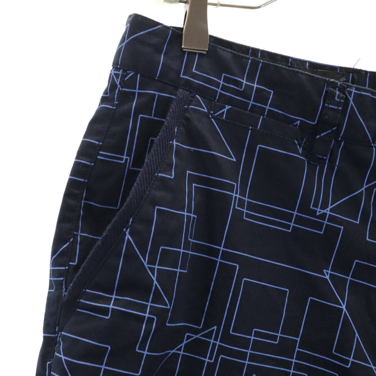 ARMANI EXCHANGE アルマーニエクスチェンジ 幾何学柄 ショートパンツ W31 ネイビー メンズ