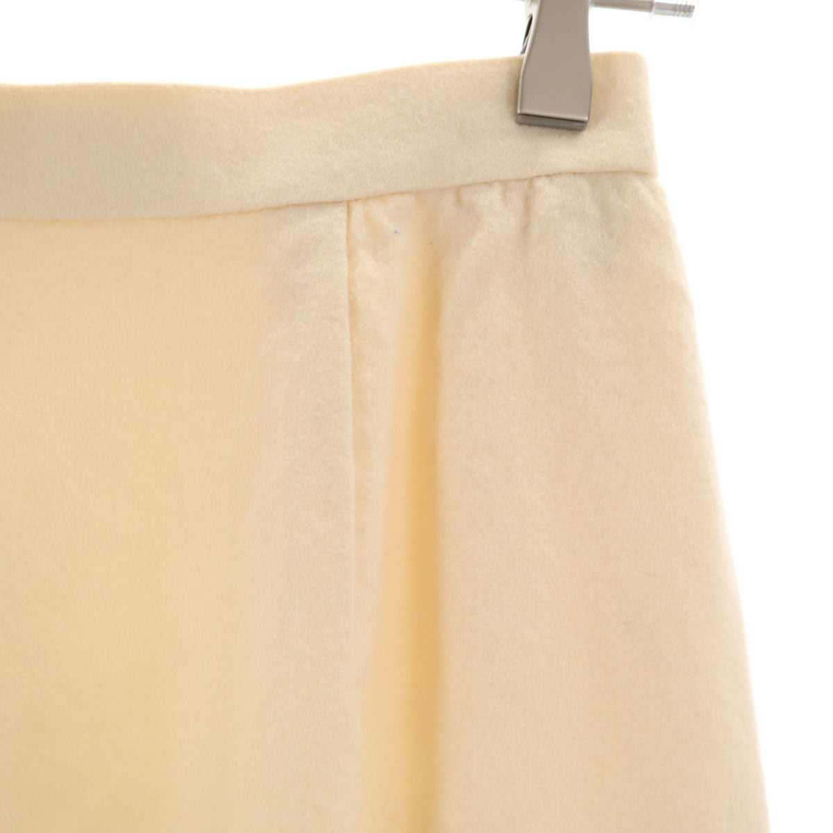 Christian Dior クリスチャンディオール 90s PRET-A-PORTER ウール オールド ミディ丈 スカート M オフホワイト レディース