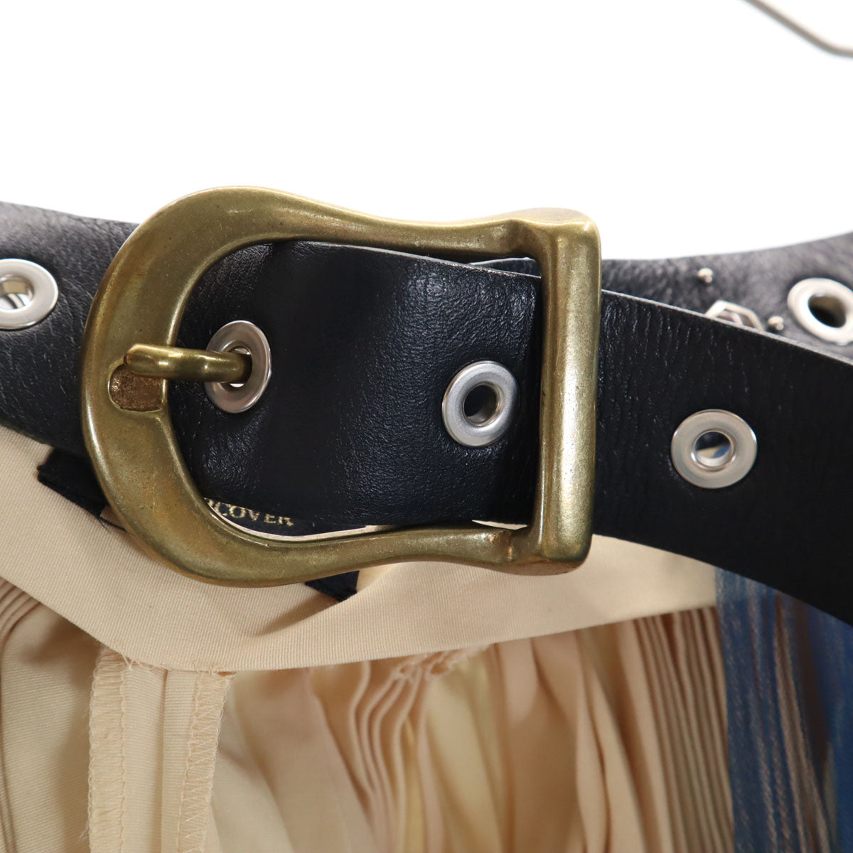 UNDERCOVER アンダーカバー 日本製 ウールブレンド ミモレ丈 巻き プリーツスカート F ブルー系 チュール レディース