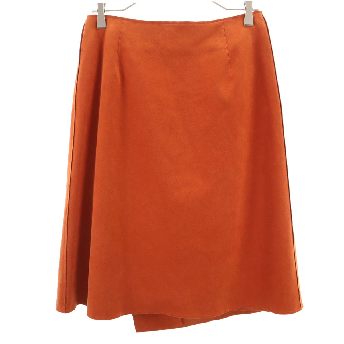 Givenchy ジバンシー 90s オールド ミモレ丈 巻きスカート 40 オレンジ系 レディース