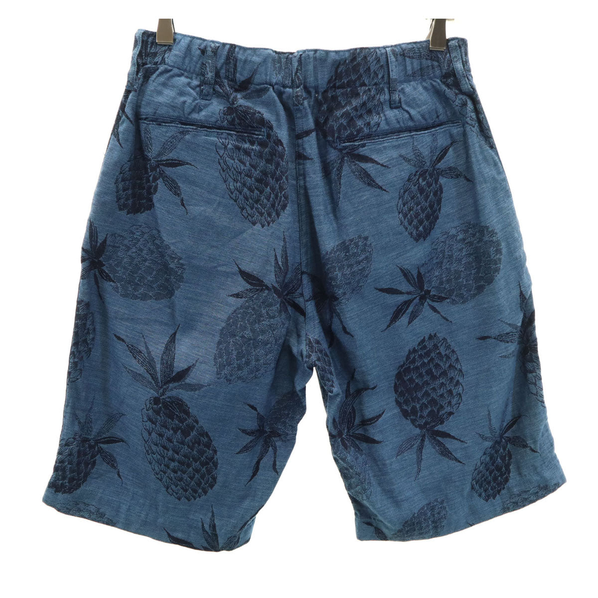 SUN SURF サンサーフ パイナップル柄 ハーフパンツ w32 ネイビー系 メンズ