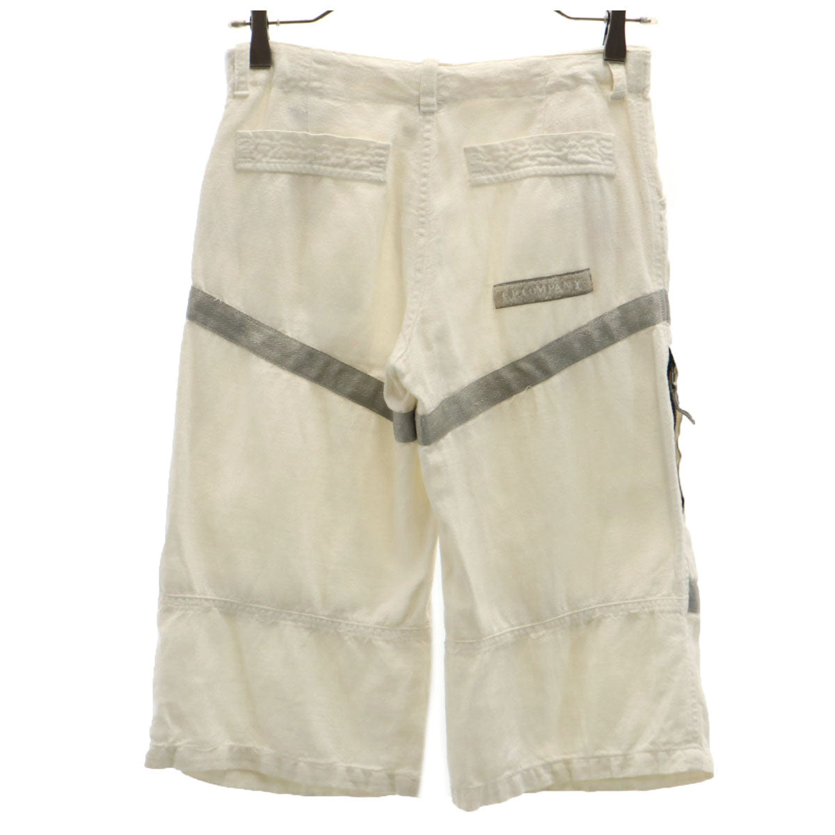 C.P.Company シーピーカンパニー リネンブレンド ハーフパンツ 140 オフホワイト キッズ