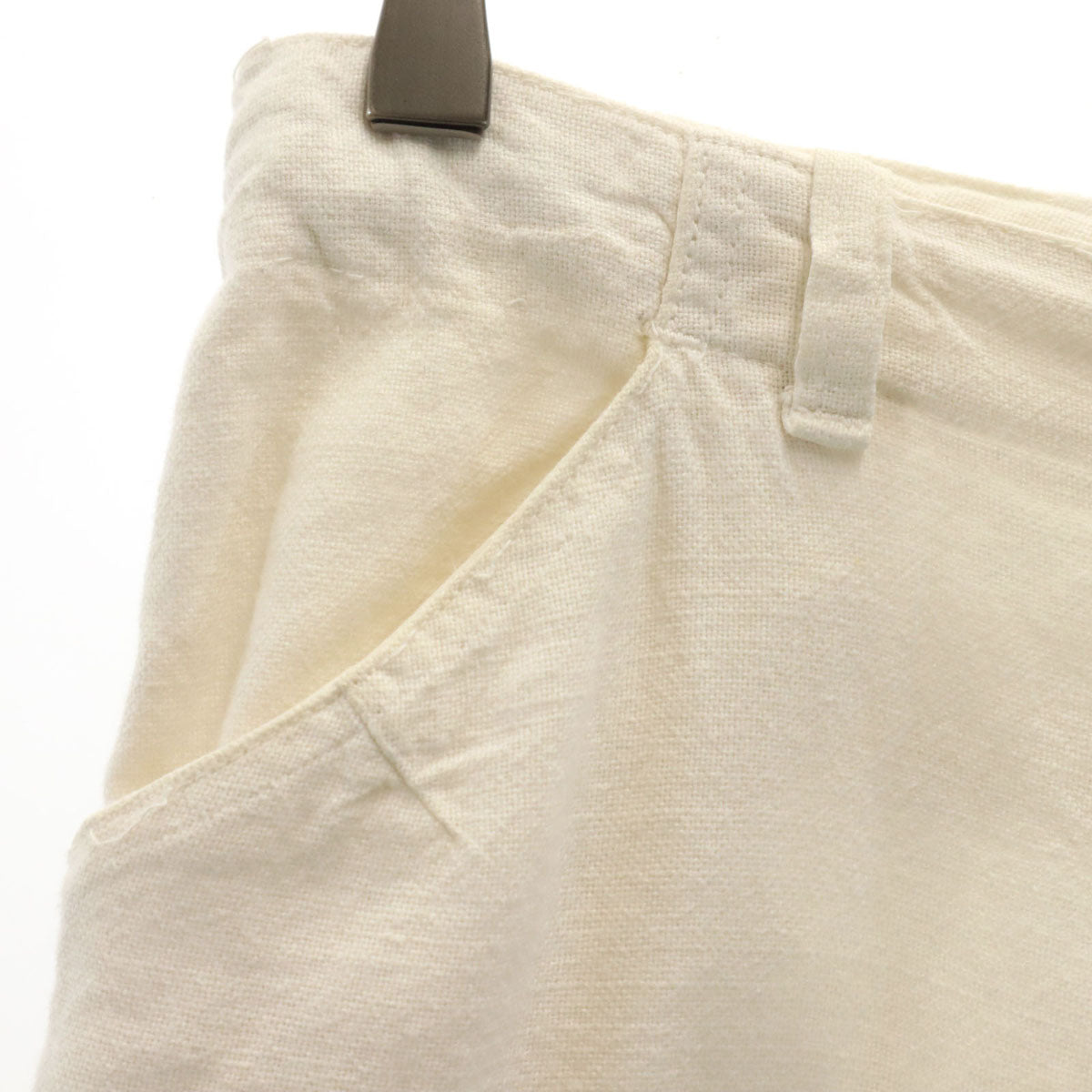 C.P.Company シーピーカンパニー リネンブレンド ハーフパンツ 140 オフホワイト キッズ