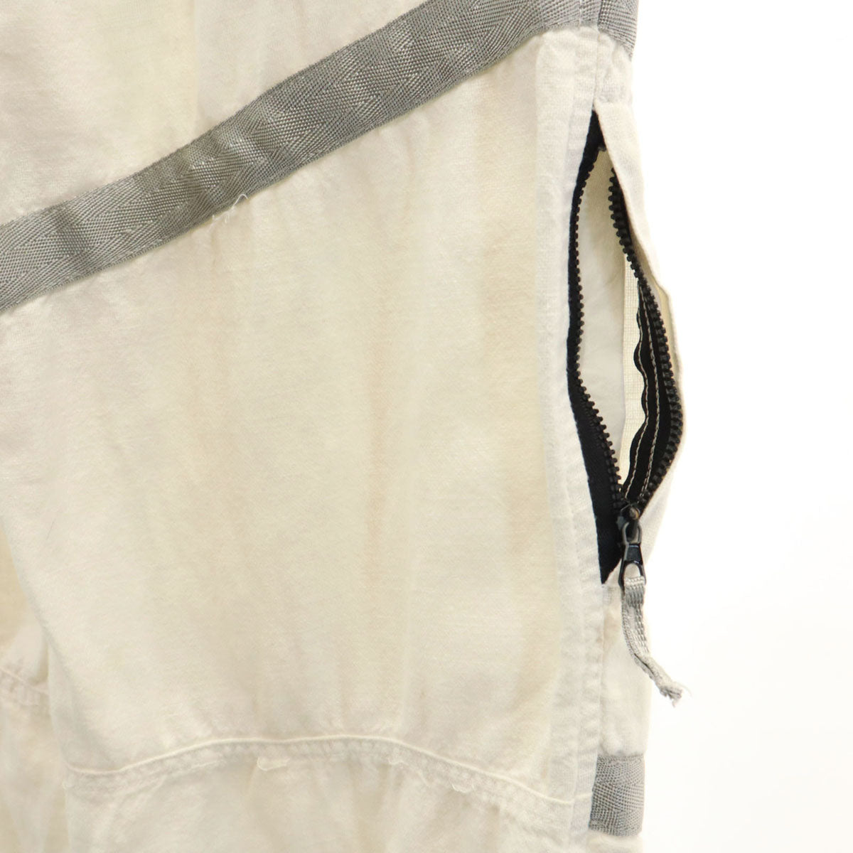 C.P.Company シーピーカンパニー リネンブレンド ハーフパンツ 140 オフホワイト キッズ