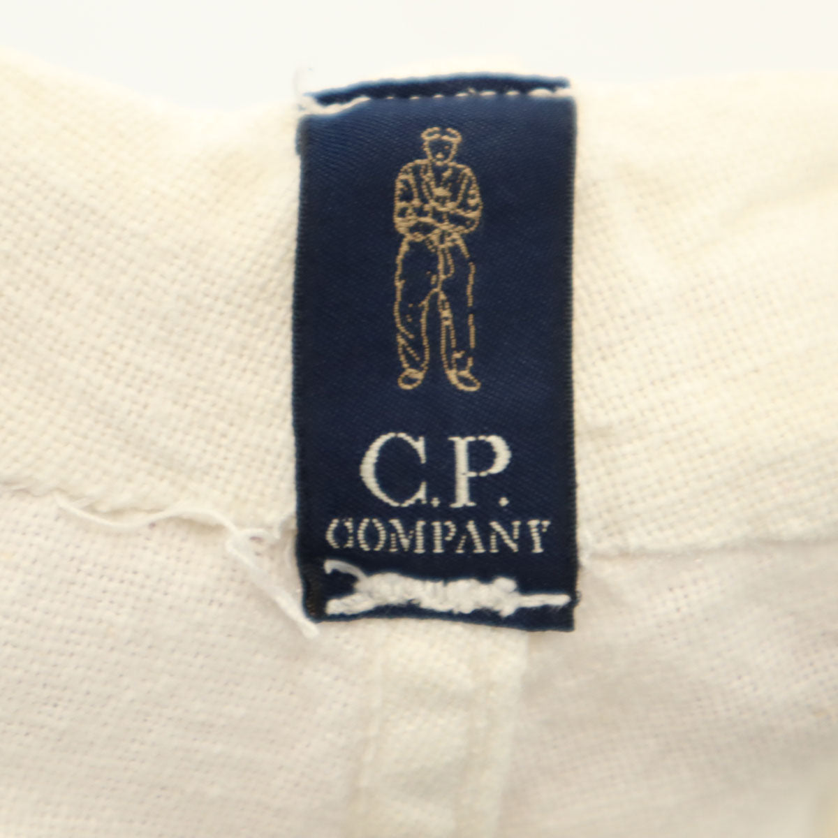 C.P.Company シーピーカンパニー リネンブレンド ハーフパンツ 140 オフホワイト キッズ