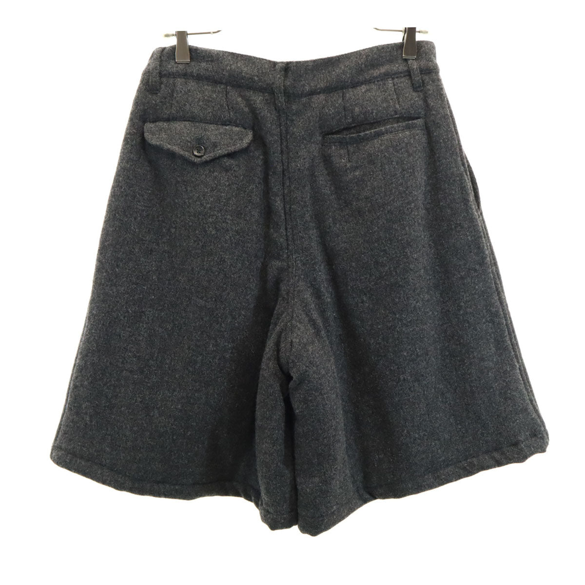 未使用 COMME des GARCONS SHIRT コムデギャルソンシャツ フランス製 ウール ショートパンツ S グレー 中綿 メンズ