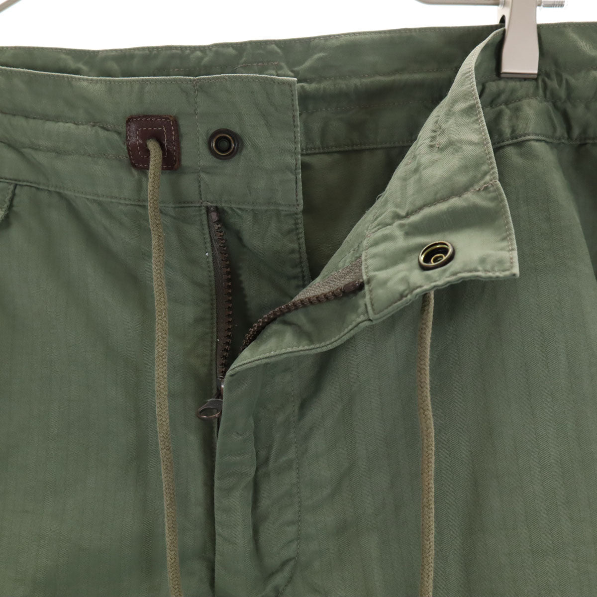 ダブルアールエル RRL ヘリンボーン ショートパンツ W33 カーキ RALPH LAUREN ラルフローレン メンズ