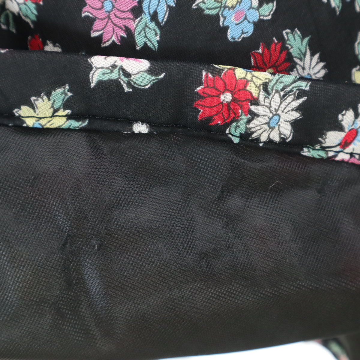 tricot COMME des GARCONS トリココムデギャルソン 2005年 00s 日本製 花柄 ミディスカート S ブラック 中綿 レディース