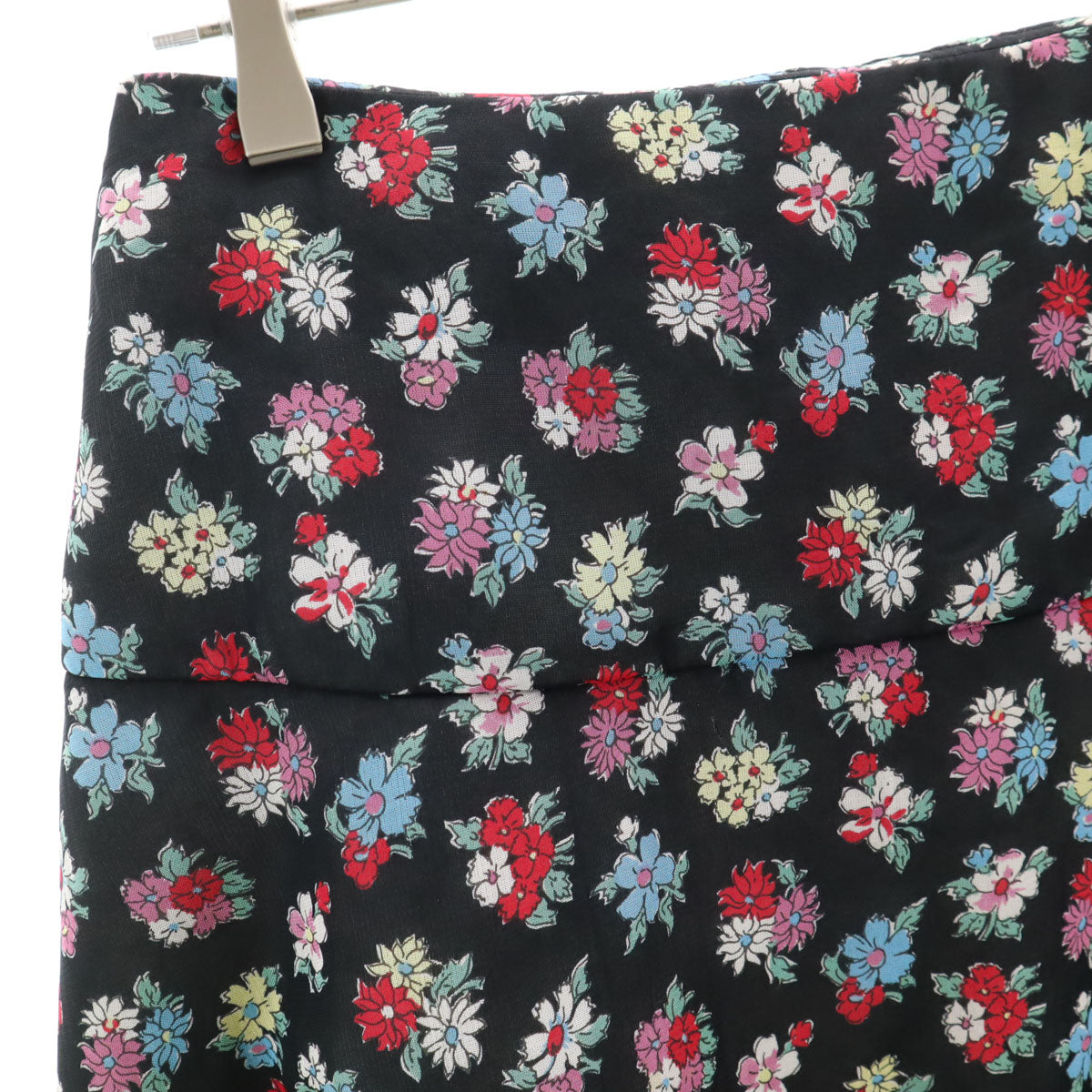 tricot COMME des GARCONS トリココムデギャルソン 2005年 00s 日本製 花柄 ミディスカート S ブラック 中綿 レディース