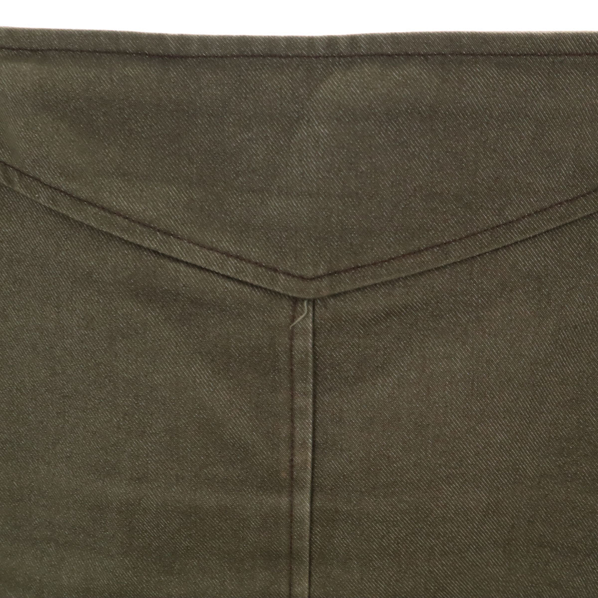 MAX&CO マックスアンドコー ミディ丈 モールスキン タイトスカート 40 カーキ レディース