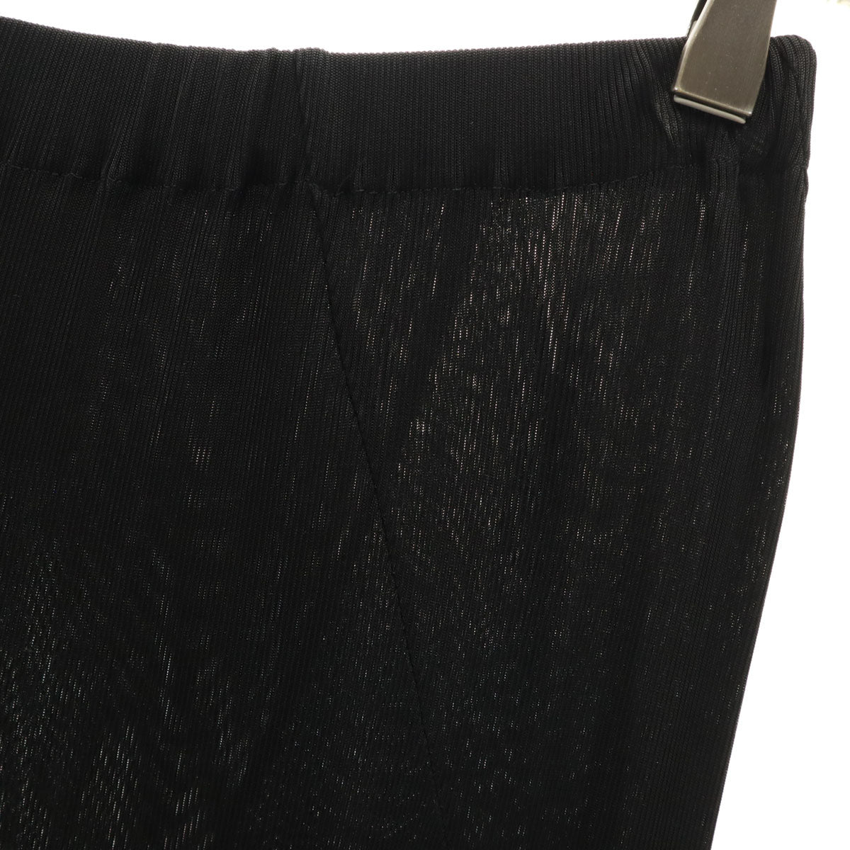 JUNYA WATANABE COMME des GARCONS ジュンヤワタナベコムデギャルソン 2012年 日本製 ミモレ丈 シアー フレアスカート S ブラック レディース