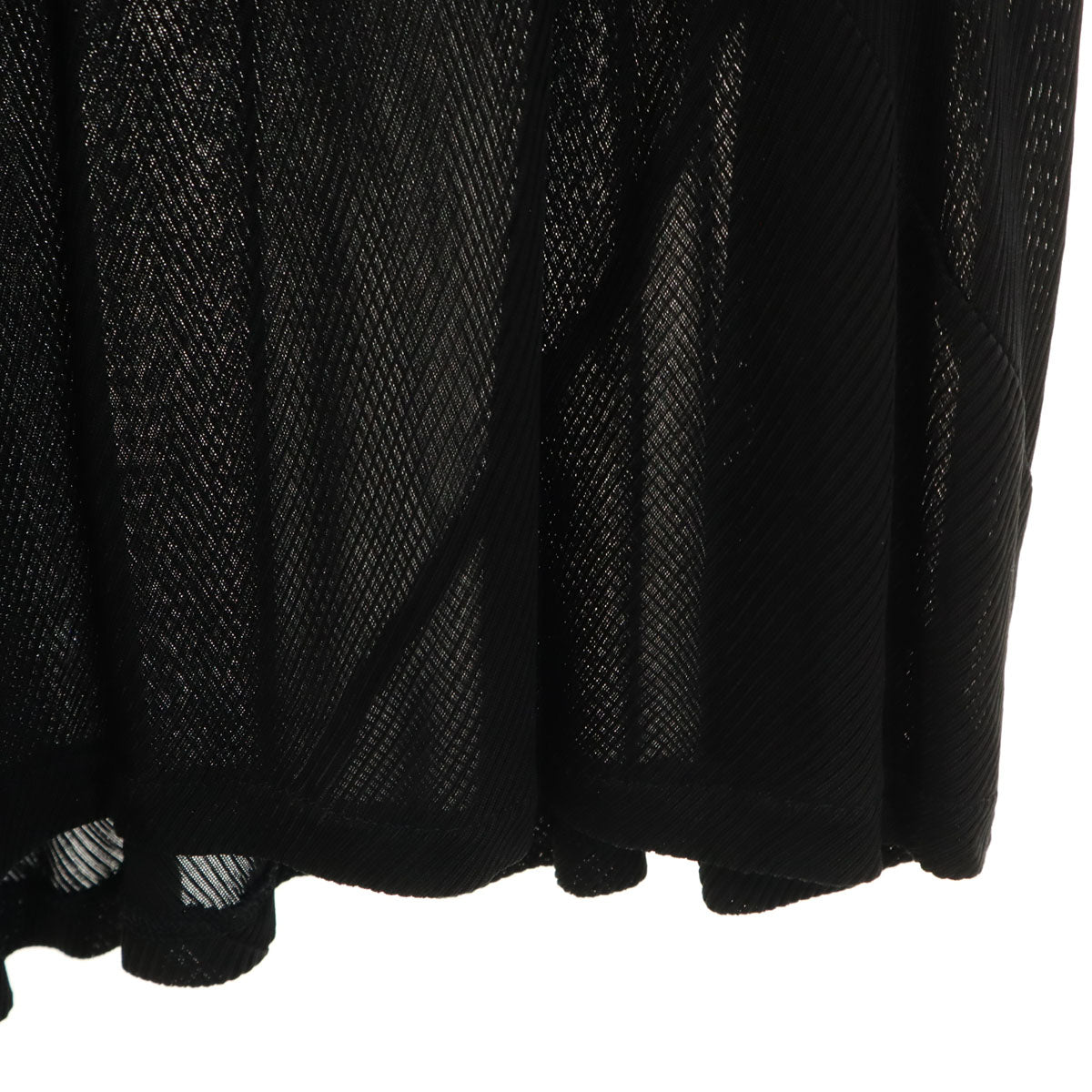 JUNYA WATANABE COMME des GARCONS ジュンヤワタナベコムデギャルソン 2012年 日本製 ミモレ丈 シアー フレアスカート S ブラック レディース