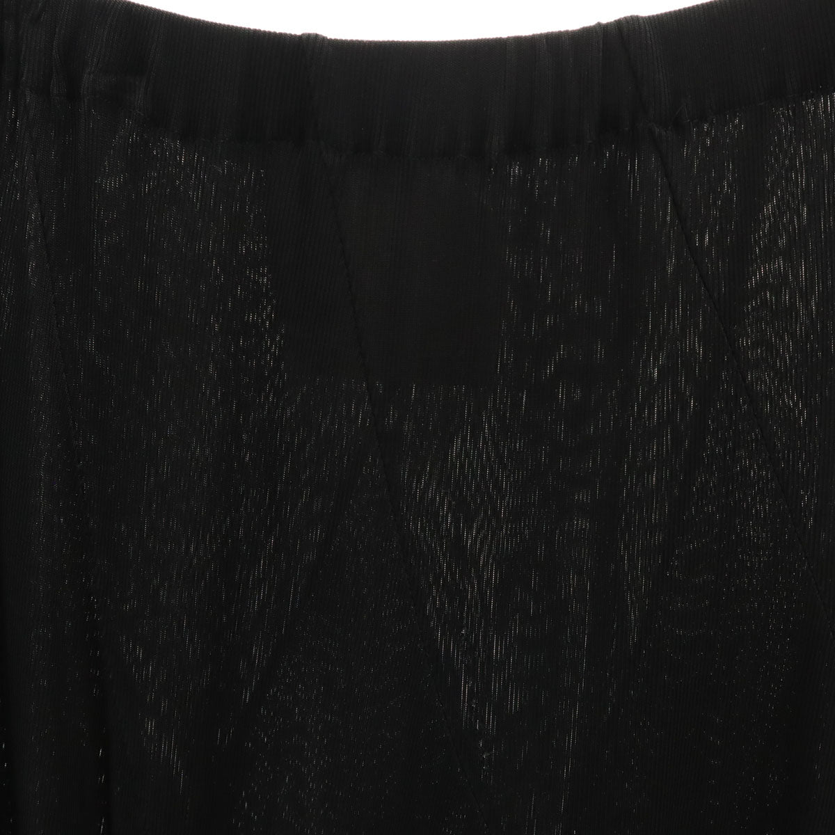 JUNYA WATANABE COMME des GARCONS ジュンヤワタナベコムデギャルソン 2012年 日本製 ミモレ丈 シアー フレアスカート S ブラック レディース