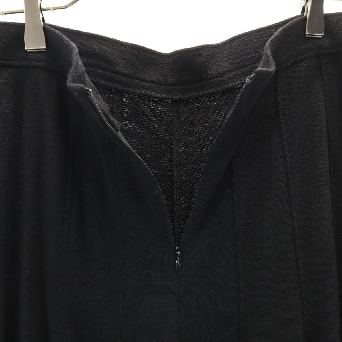 GIVENCHY ジバンシィ フランス製 ミモレ丈 ニット フレアスカート M ブラック レディース