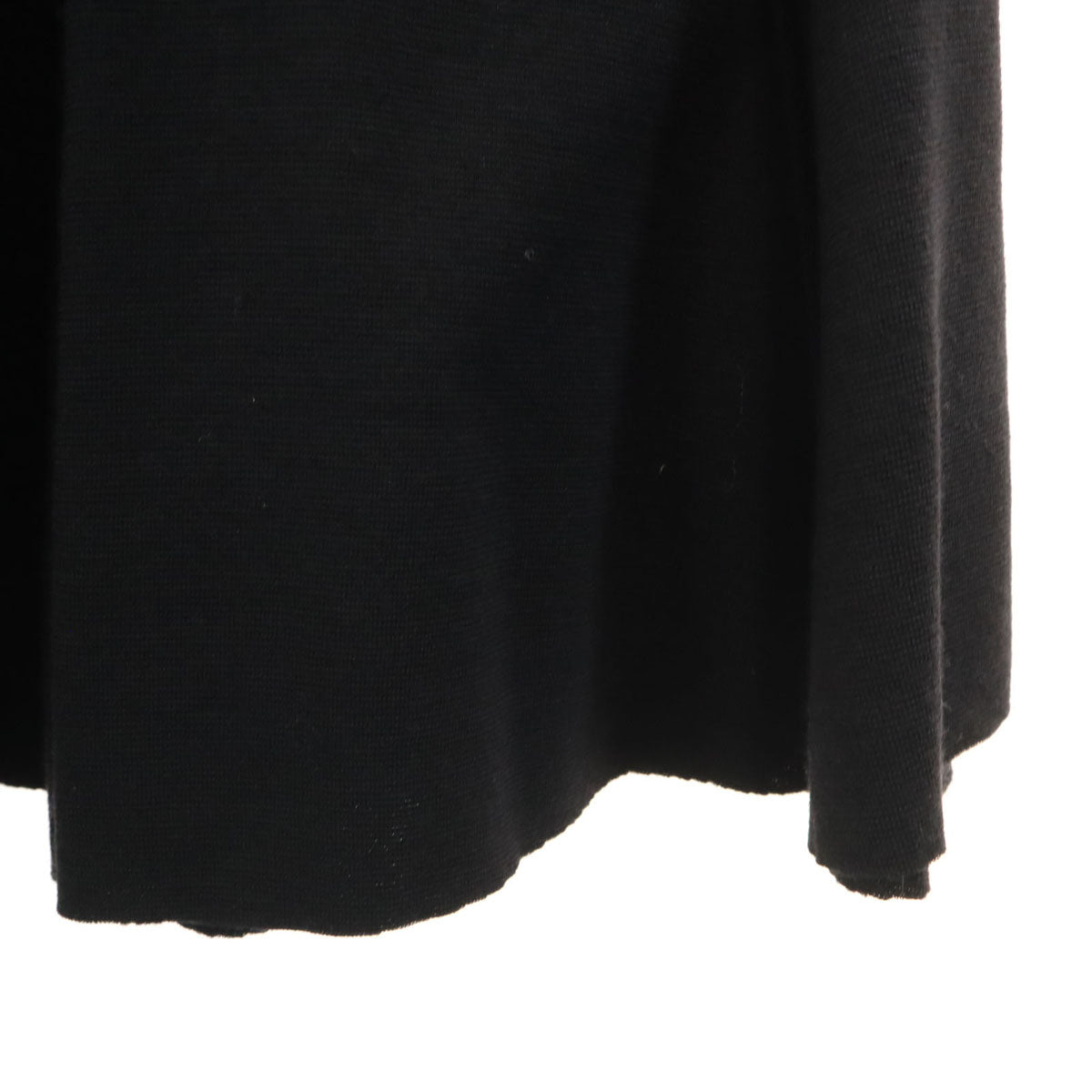 GIVENCHY ジバンシィ フランス製 ミモレ丈 ニット フレアスカート M ブラック レディース