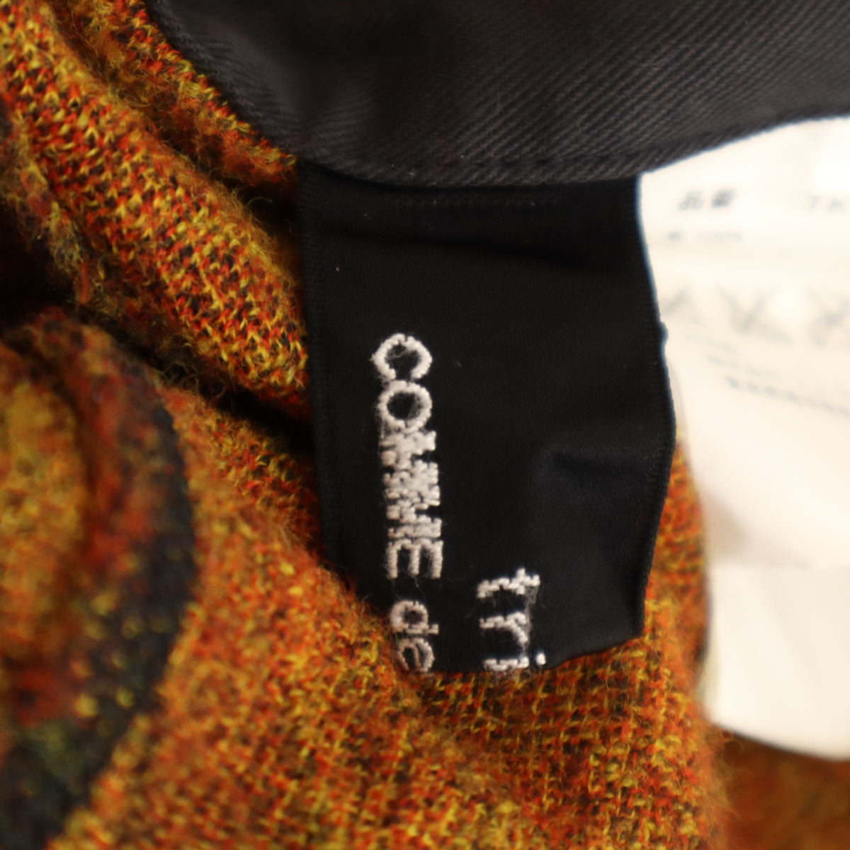 tricot COMME des GARCONS トリココムデギャルソン 2003年 日本製 ウール チェック柄 膝丈スカート S レッド レディース