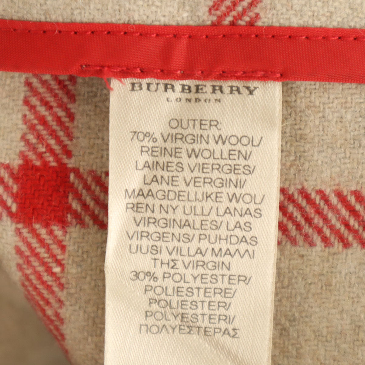 BURBERRY バーバリー ノバチェック ミニ丈 ラップスカート 12Y ベージュ キッズ