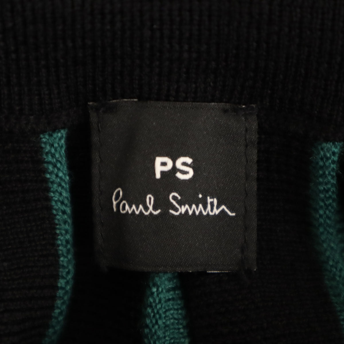 美品 PS Paul Smith ピーエスポールスミス ロング丈 ニット プリーツスカート S ブラック レディース