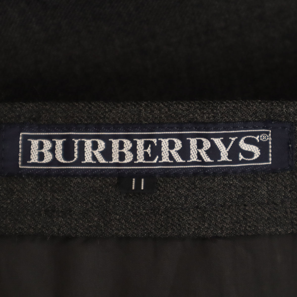 Burberrys バーバリーズ 90s オールド 膝丈スカート 11 チャコールグレー レディース