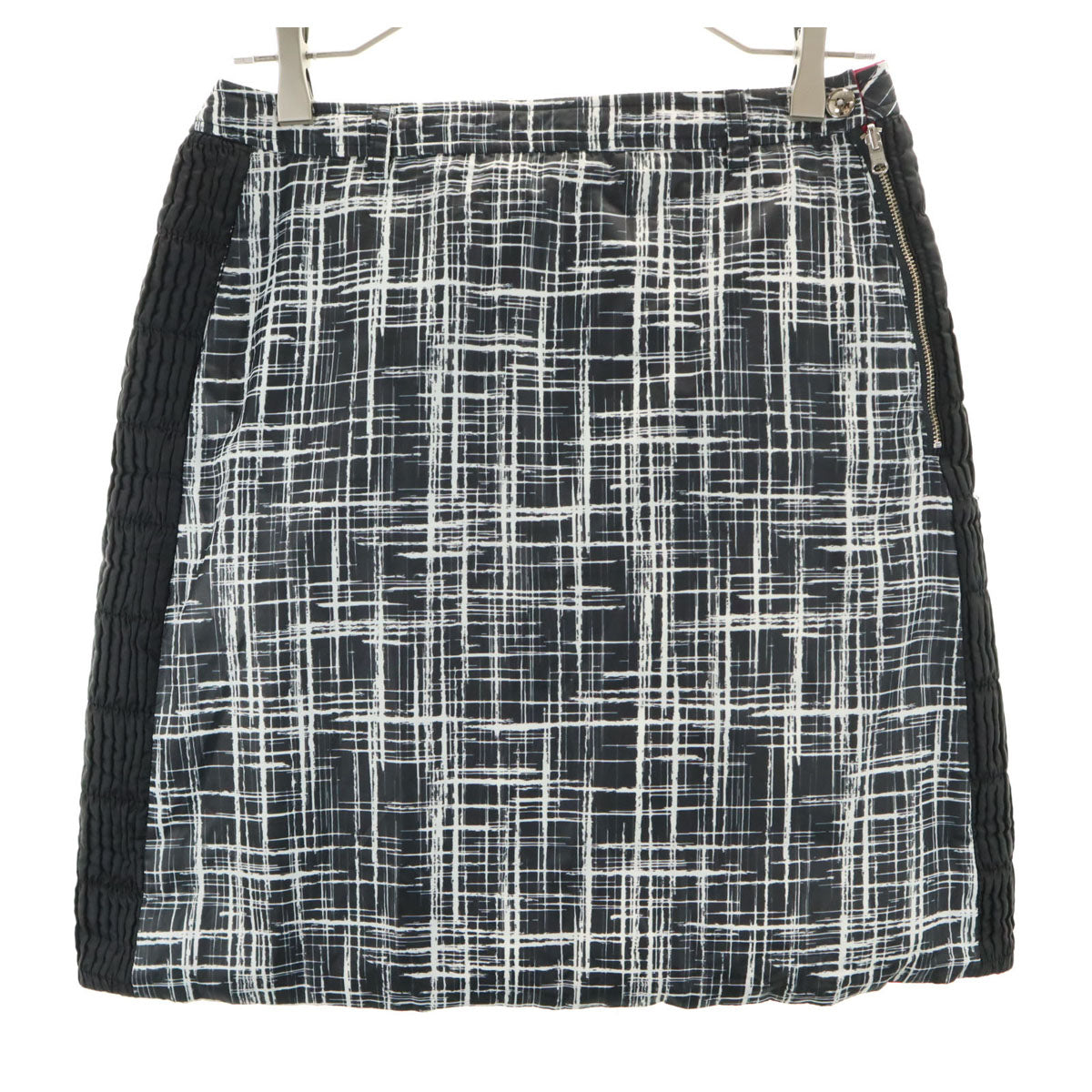 LANVIN SPORT ランバン スポーツ ミニ丈 リバーシブル ダウン スカート 38 ブラック系 レディース