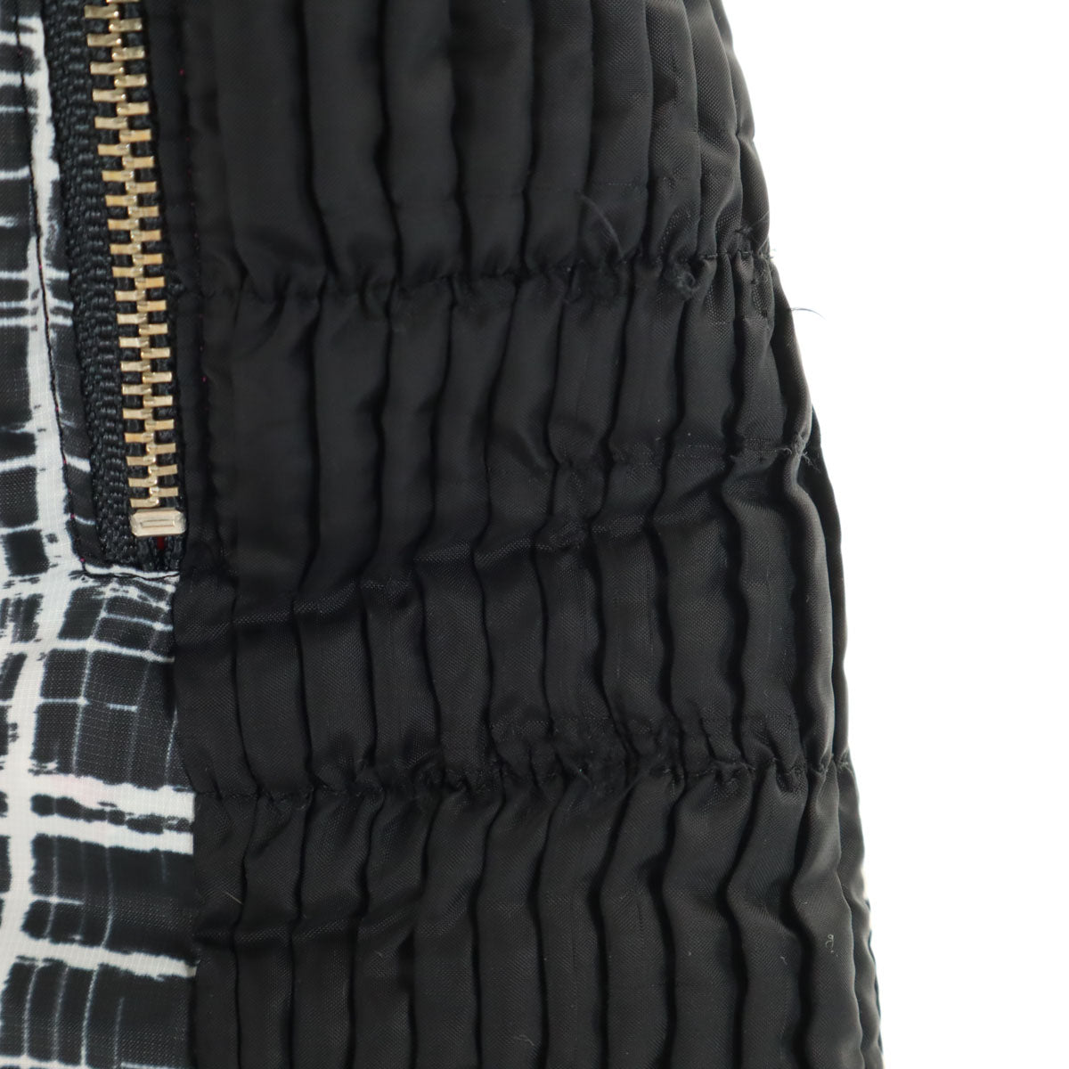 LANVIN SPORT ランバン スポーツ ミニ丈 リバーシブル ダウン スカート 38 ブラック系 レディース