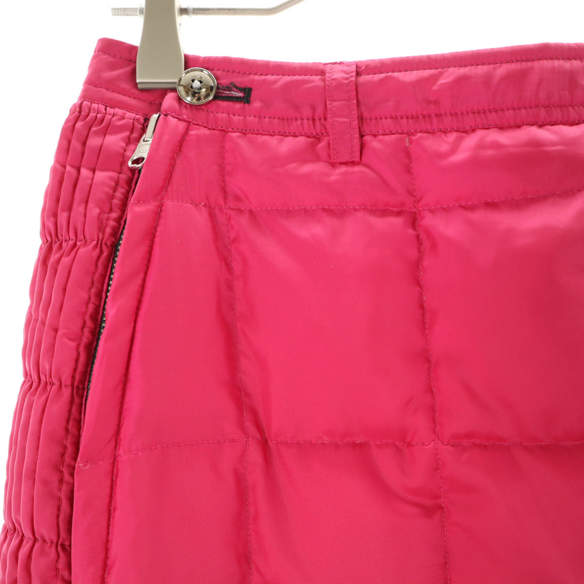 LANVIN SPORT ランバン スポーツ ミニ丈 リバーシブル ダウン スカート 38 ブラック系 レディース