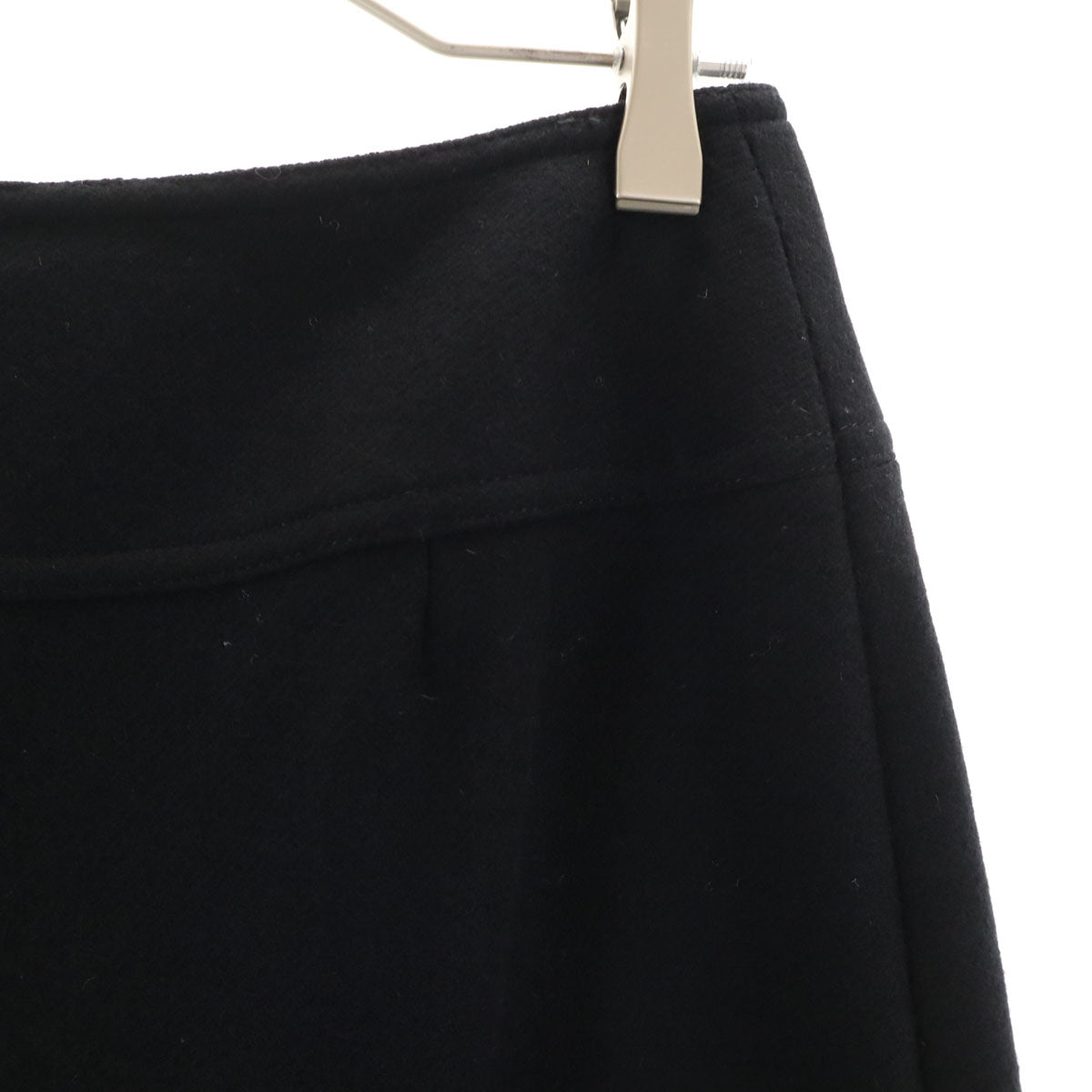 美品 courreges クレージュ ウール ミディスカート 40 ブラック レディース