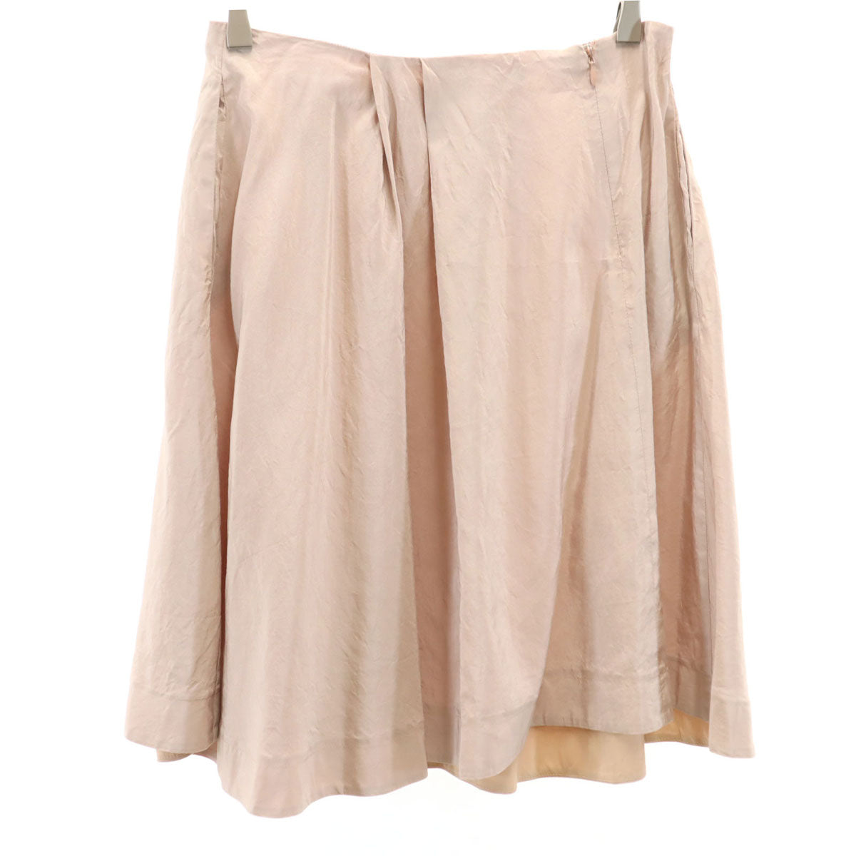 JIL SANDER NAVY ジルサンダーネイビー イタリア製 ミディ丈 プリーツスカート 34 ピンク レディース