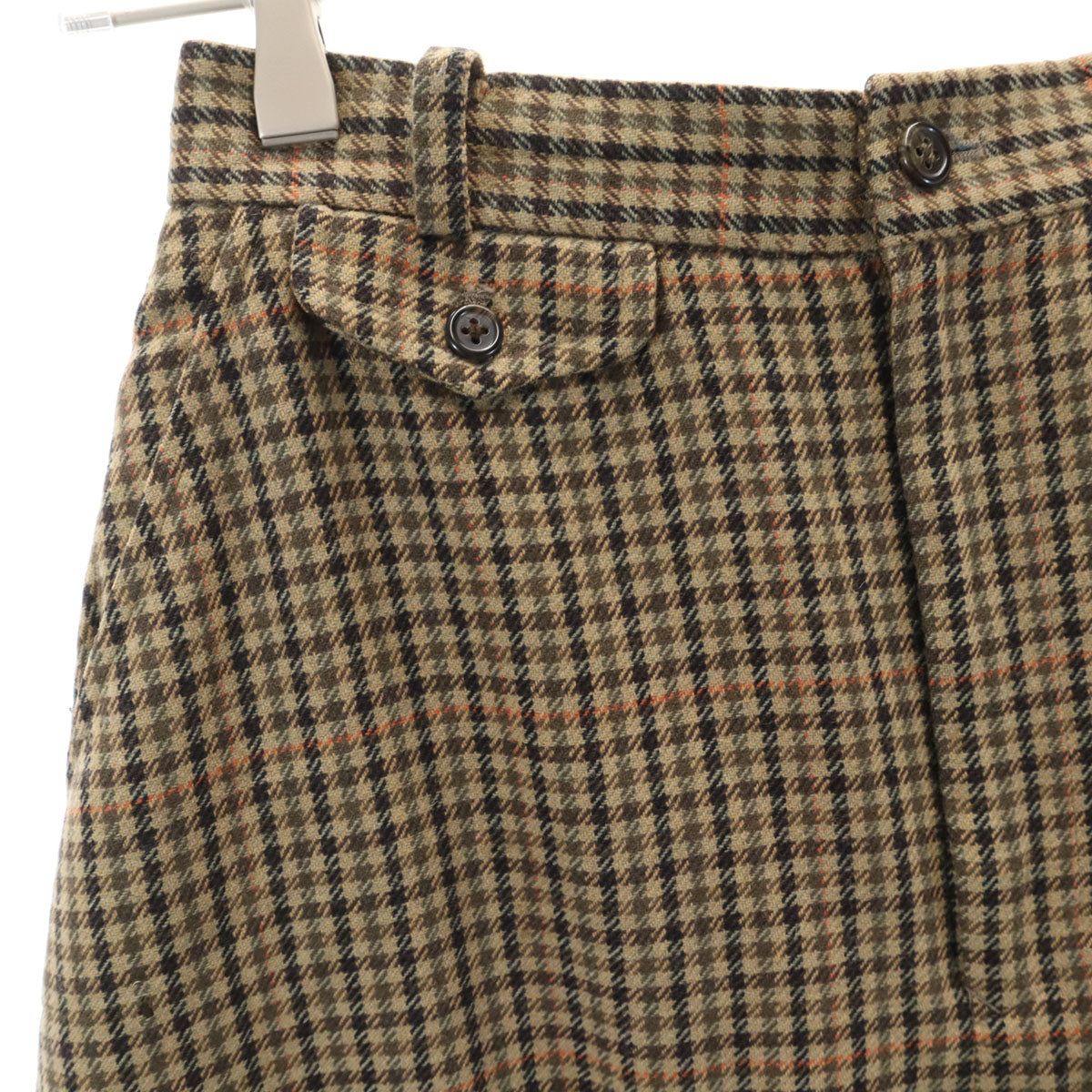 RALPH LAUREN ラルフローレン チェック柄 ロングスカート 9 ブラウン レディース
