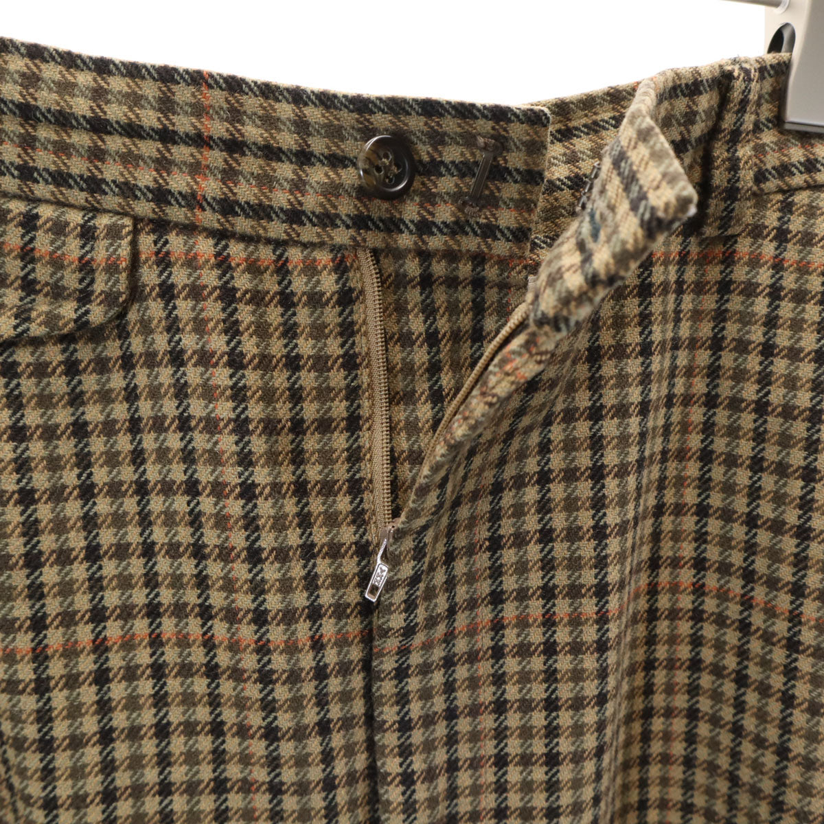 RALPH LAUREN ラルフローレン チェック柄 ロングスカート 9 ブラウン レディース