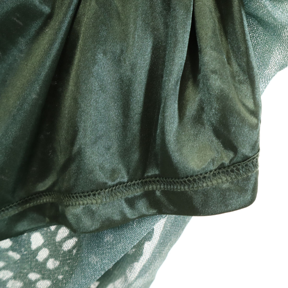 ANERI MEDITTERA LINE アメリ メディタラライン ロング丈 鍵編みニット タイトスカート M グリーン系 レディース