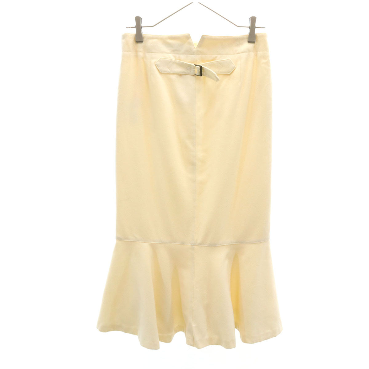 RALPH LAUREN ラルフローレン 日本製 ロング丈 マーメイドスカート 7 生成り レディース