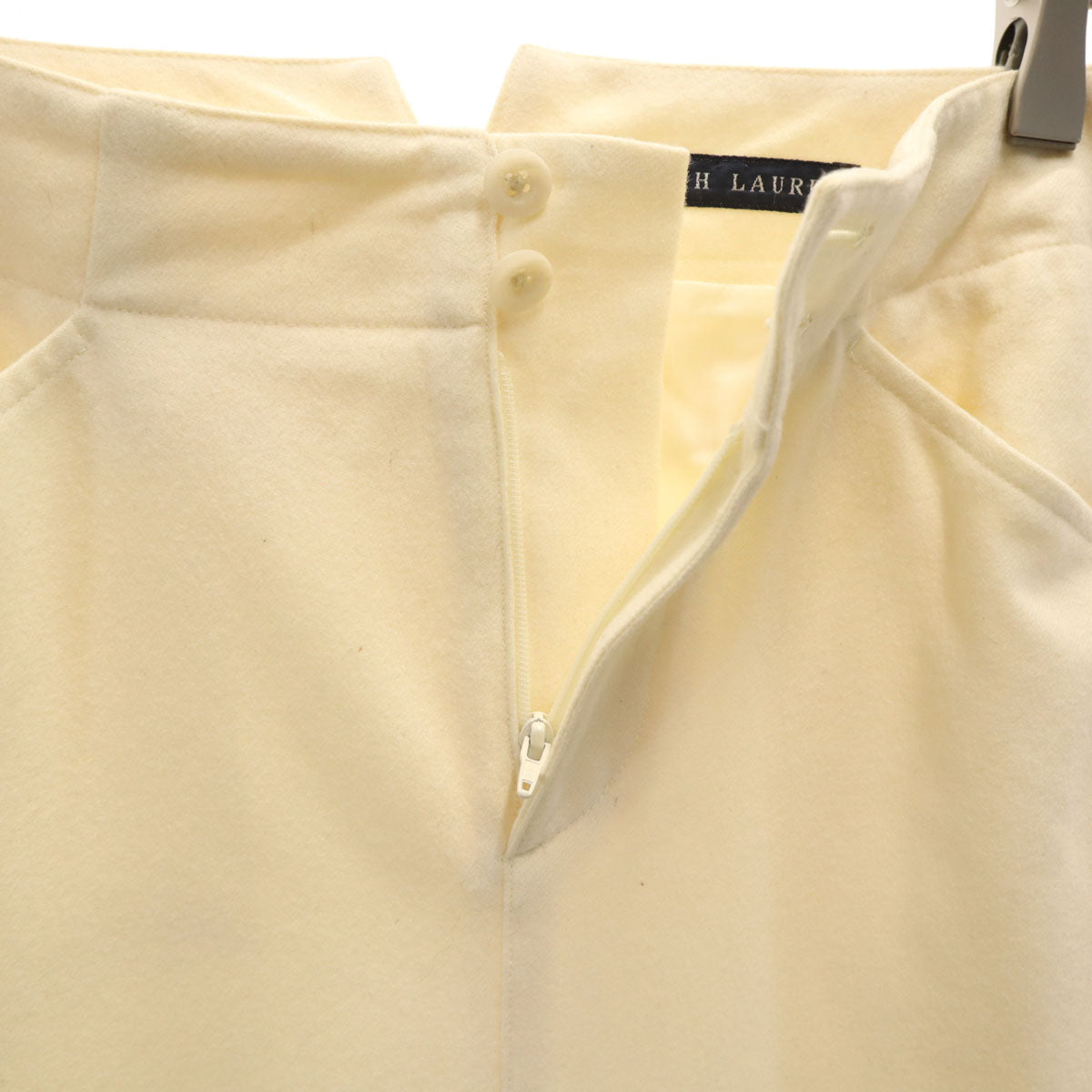 RALPH LAUREN ラルフローレン 日本製 ロング丈 マーメイドスカート 7 生成り レディース