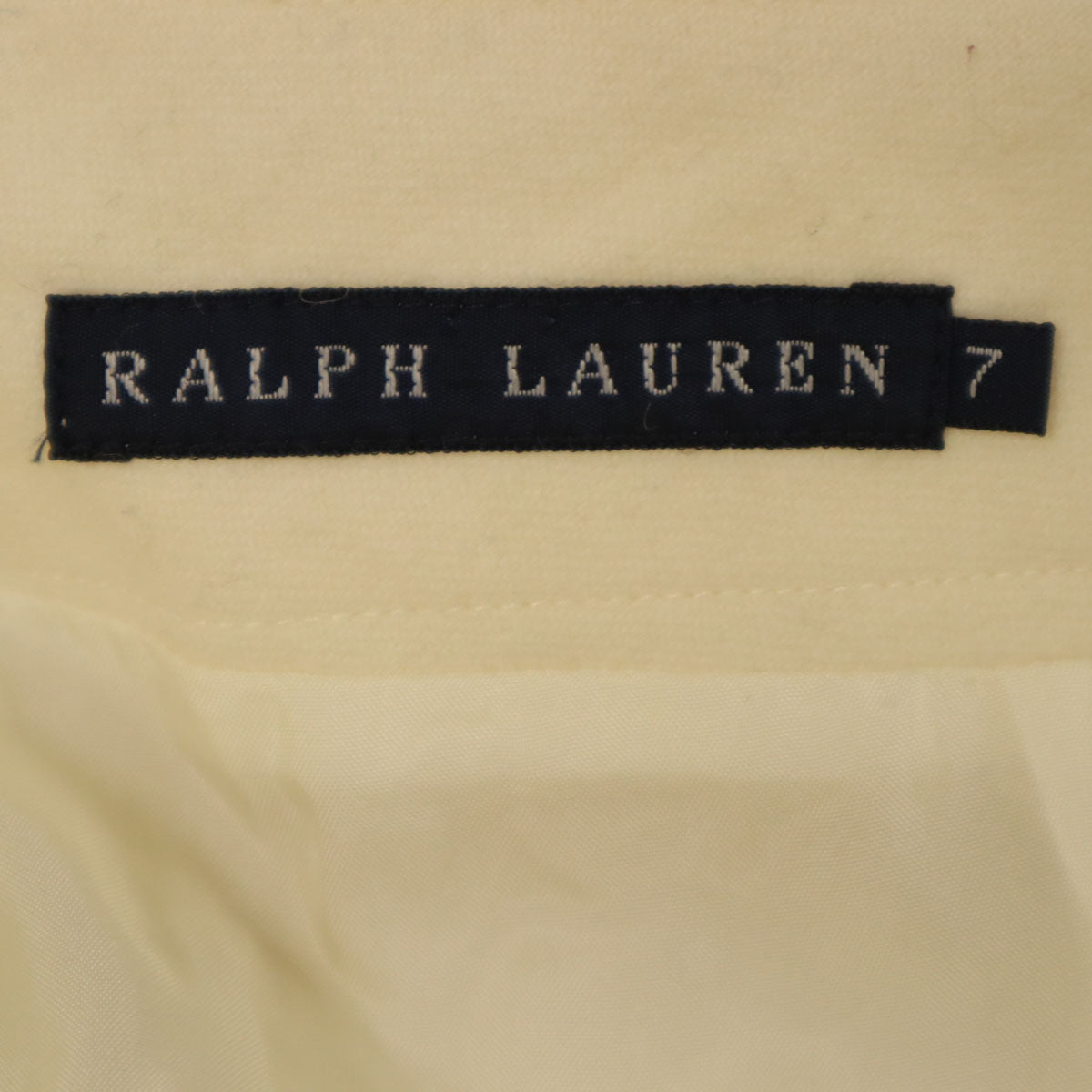RALPH LAUREN ラルフローレン 日本製 ロング丈 マーメイドスカート 7 生成り レディース