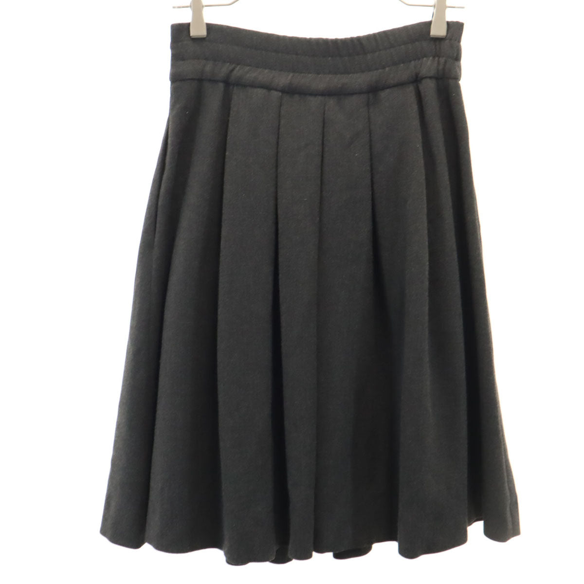 Emporio Armani エンポリオアルマーニ ミディ丈 プリーツスカート 36 グレー レディース