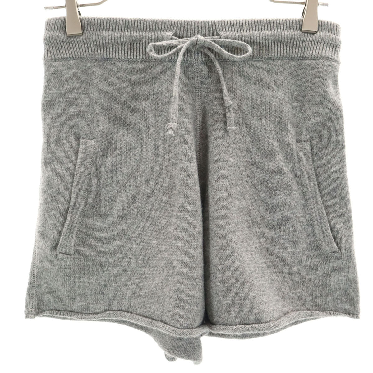 MIUMIU ミュウミュウ ウール ニット ショートパンツ 36 グレー レディース