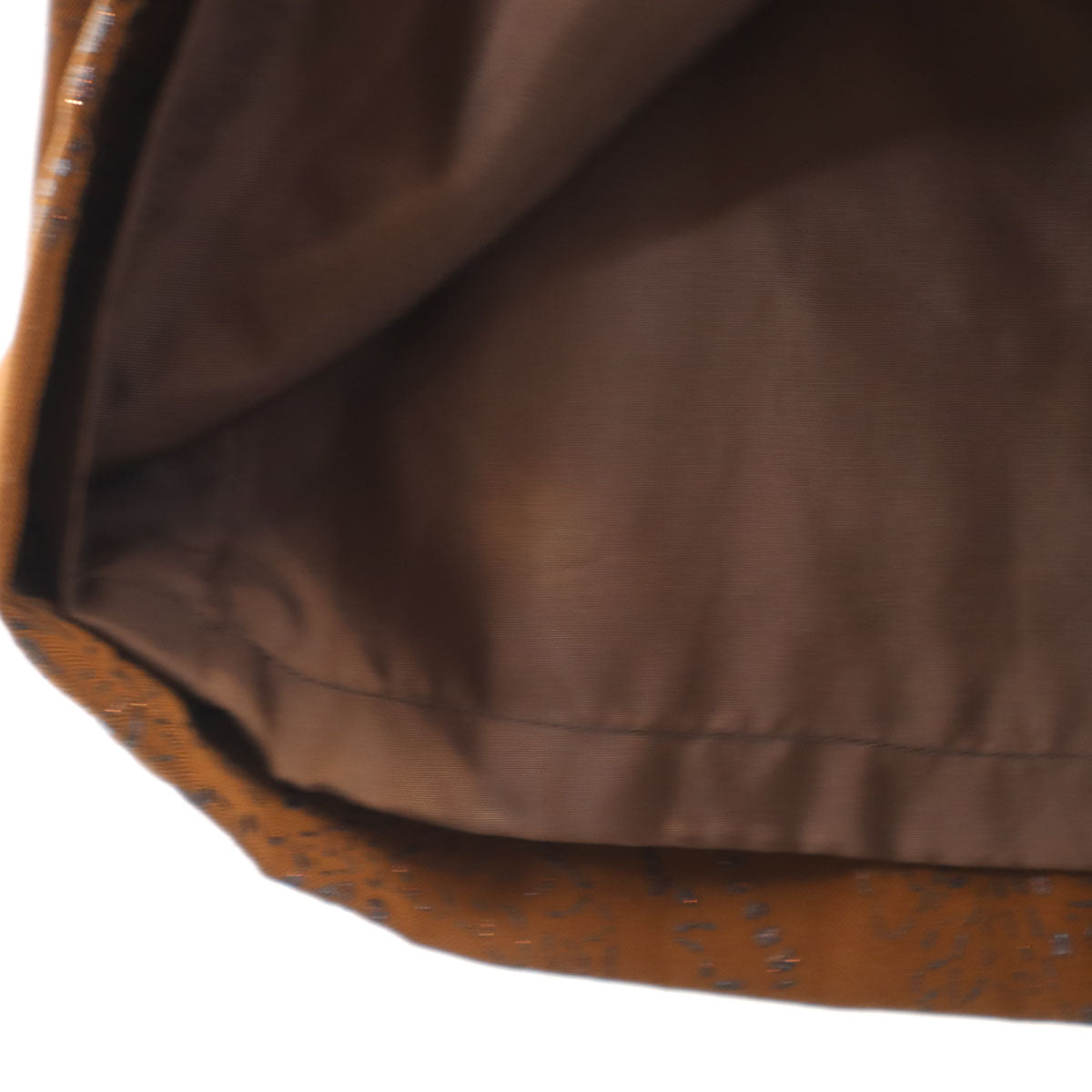 美品 Leilian レリアン 日本製 総柄 膝丈スカート 13+ ブラウン レディース