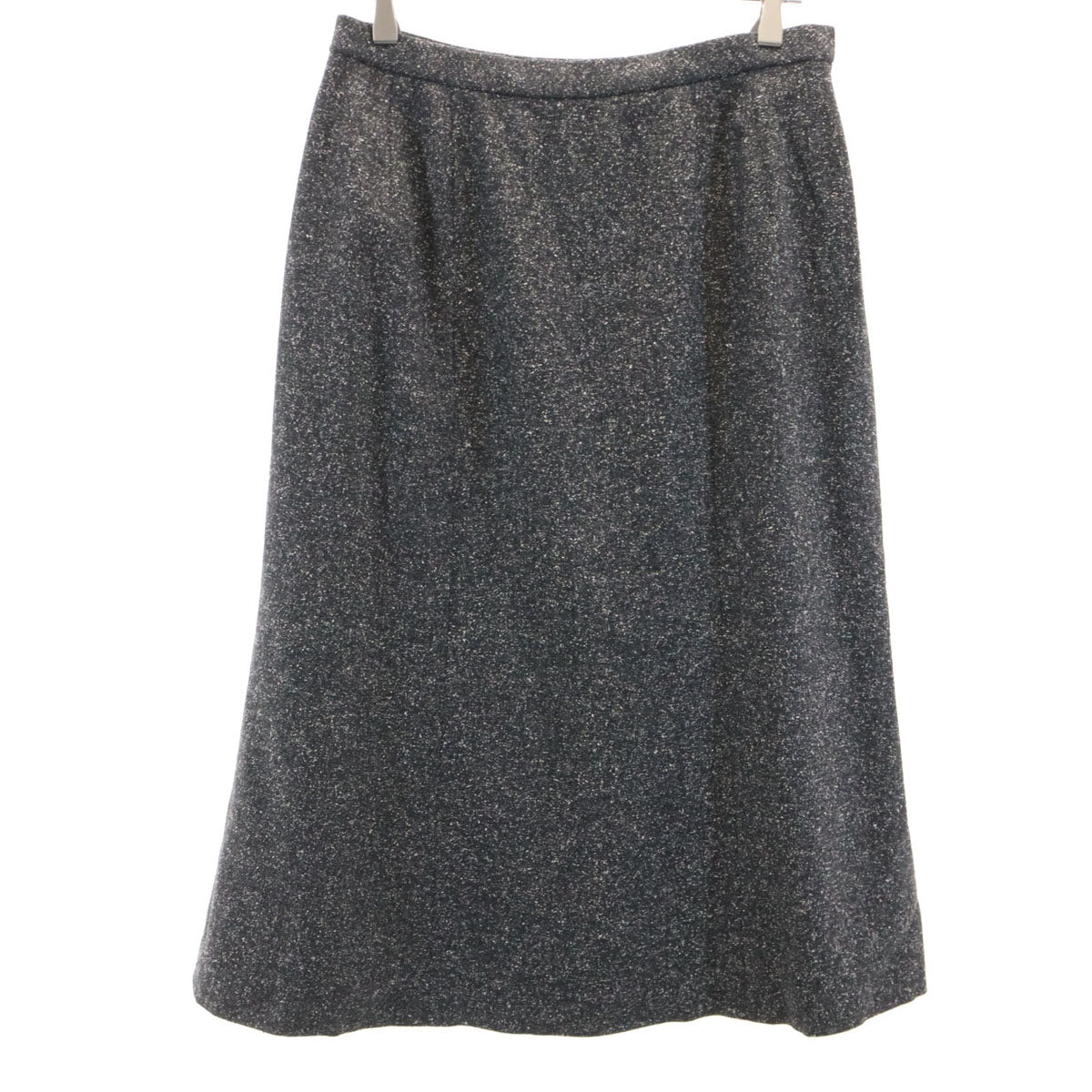 Leilian レリアン 日本製 膝丈スカート 13+ チャコールグレー レディース