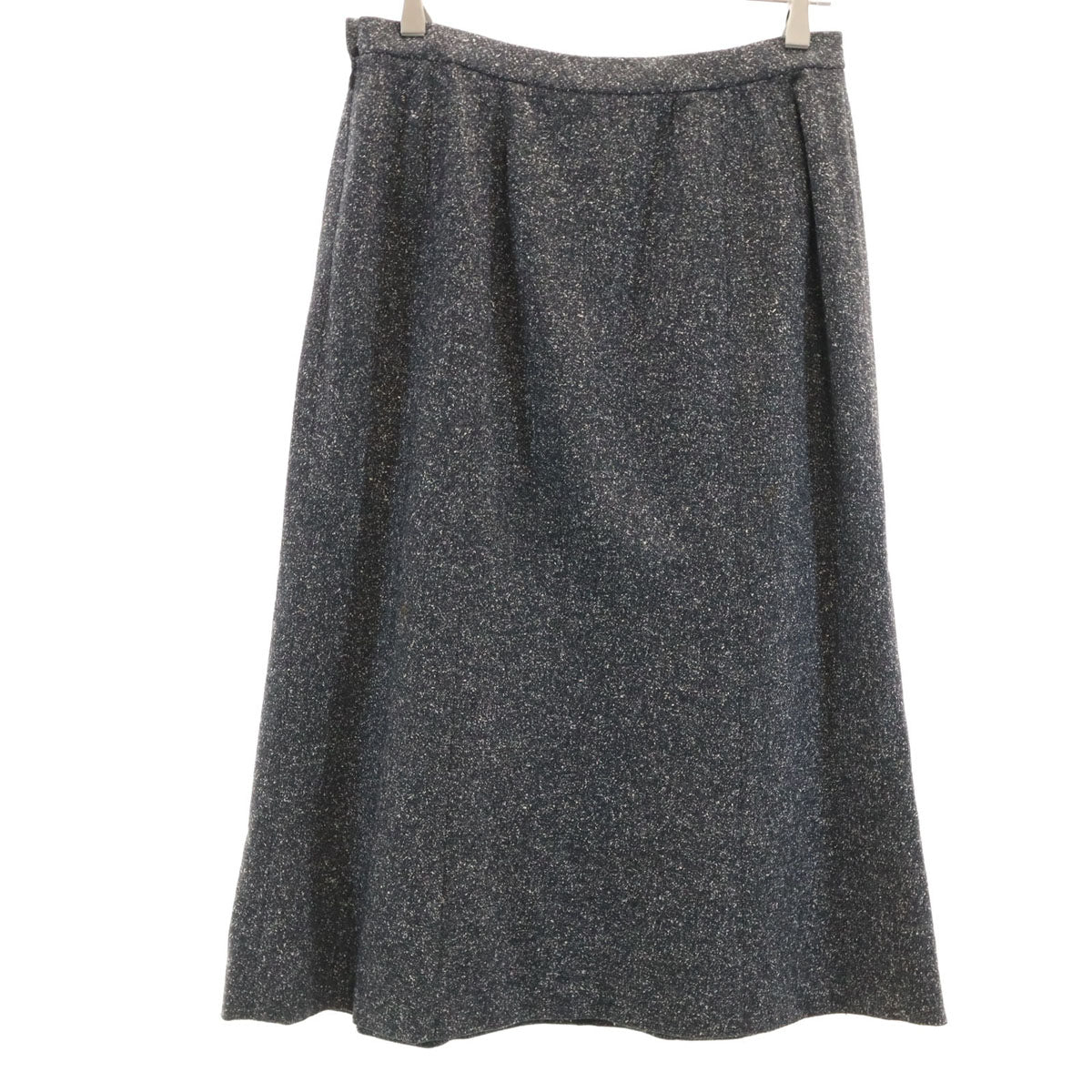 Leilian レリアン 日本製 膝丈スカート 13+ チャコールグレー レディース