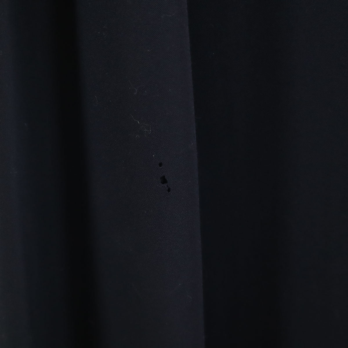 Y's ワイズ 日本製 ウール100% ロング丈 フレアスカート ネイビー レディース