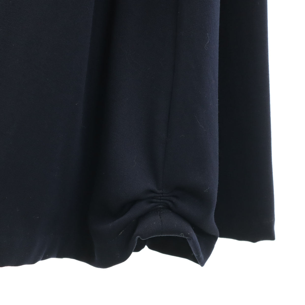 Y's ワイズ 日本製 ウール100% ロング丈 フレアスカート ネイビー レディース