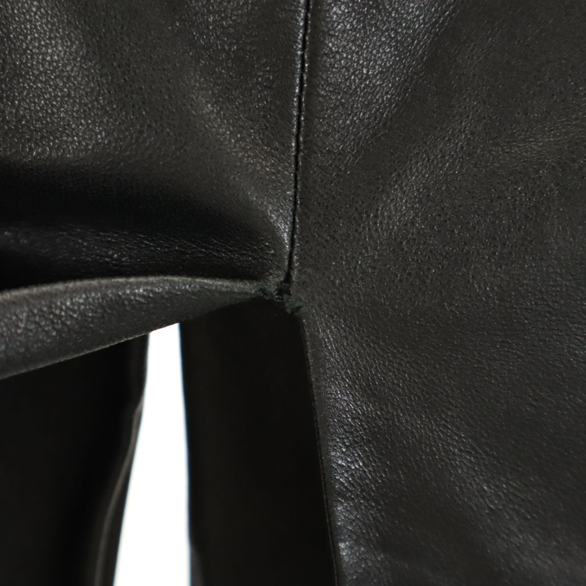 GUCCI グッチ イタリア製 ミディ丈 羊革 レザー スカート 42 ブラック レディース