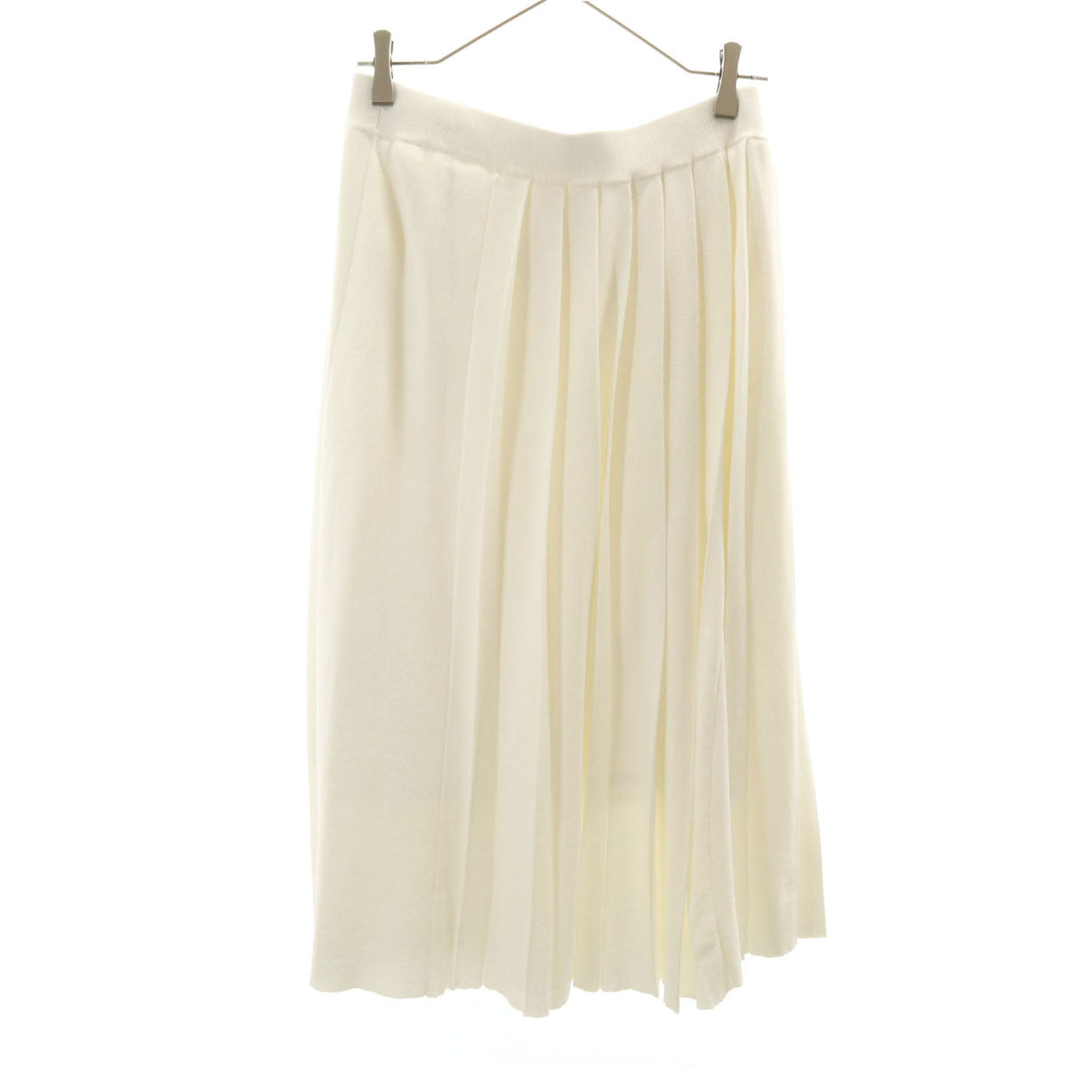 GRACE CLASS グレースクラス ロング丈 プリーツスカート 38 ホワイト レディース