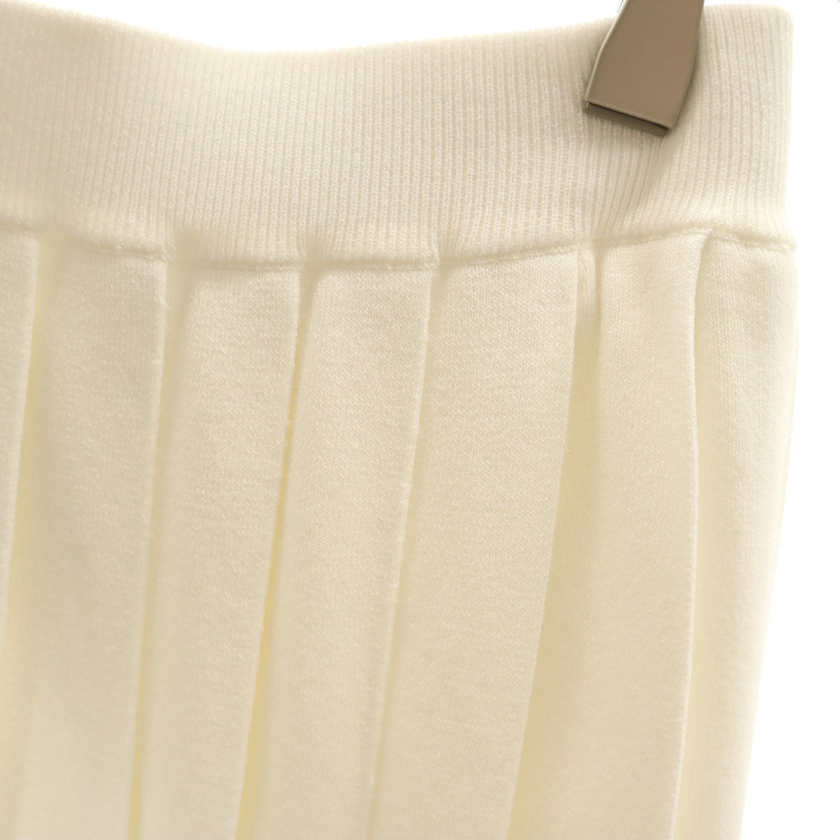 GRACE CLASS グレースクラス ロング丈 プリーツスカート 38 ホワイト レディース