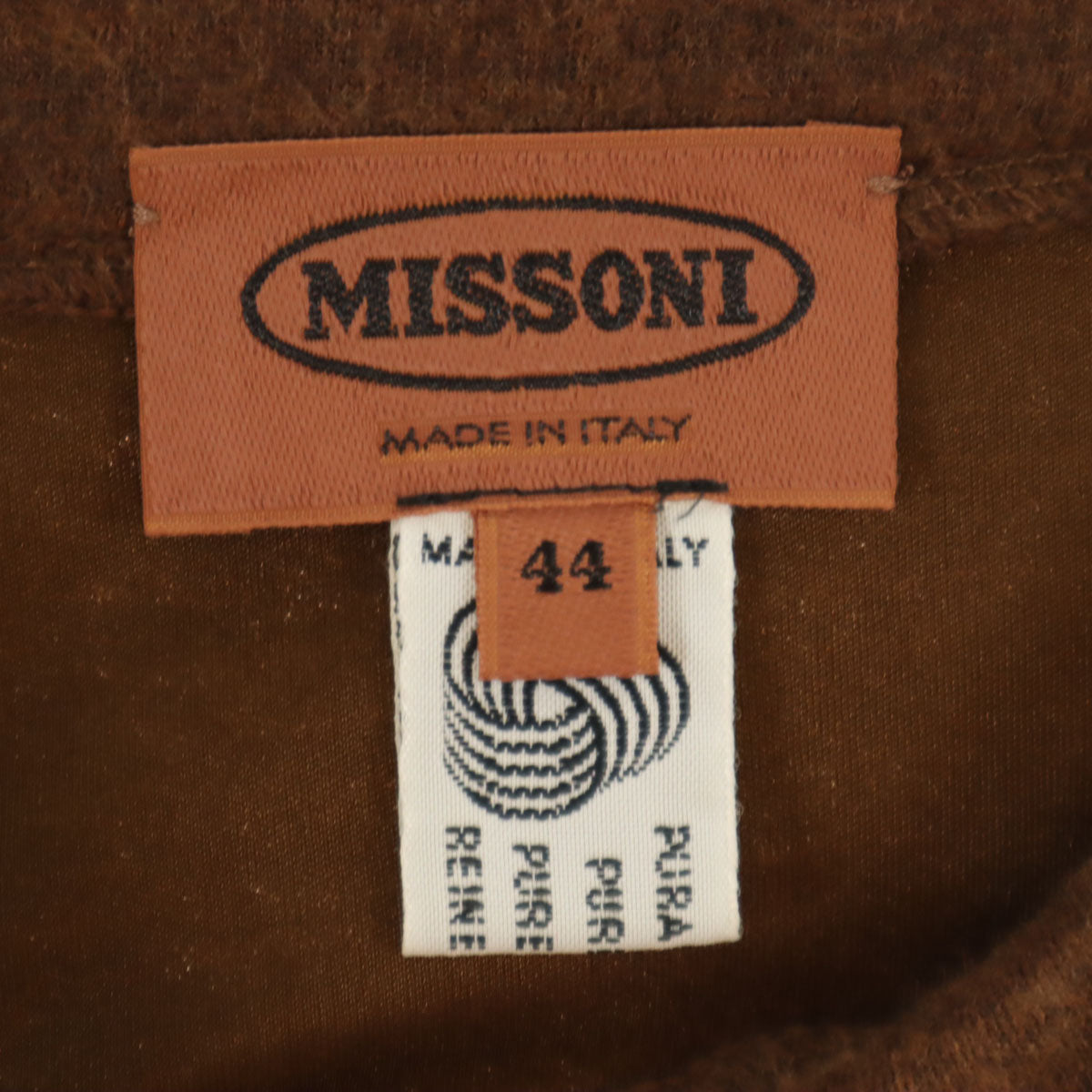 Missoni ミッソーニ イタリア製 ミディスカート 44 ブラウン レディース