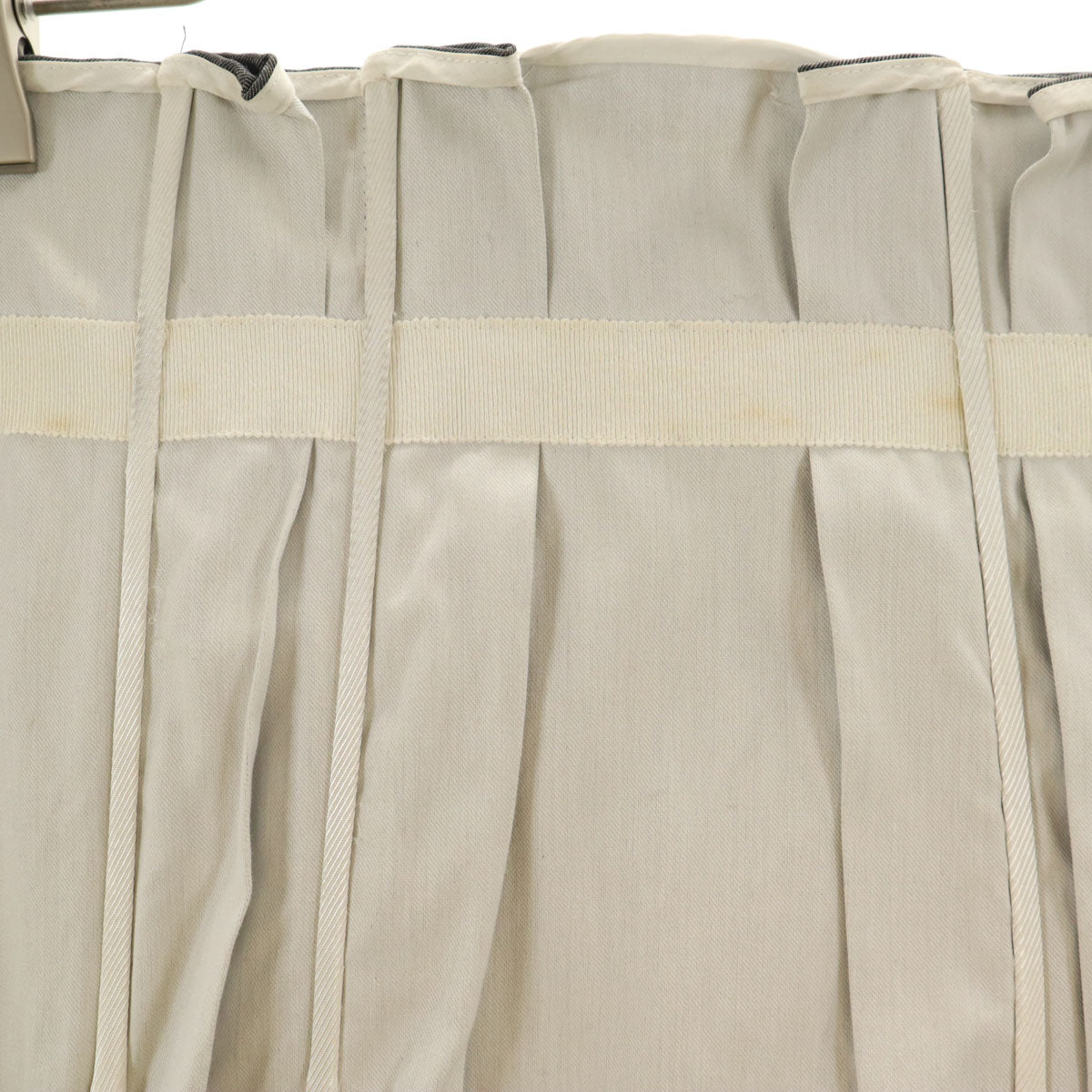 PRADA プラダ イタリア製 ミディ丈 プリーツスカート 38 グレー系 レディース