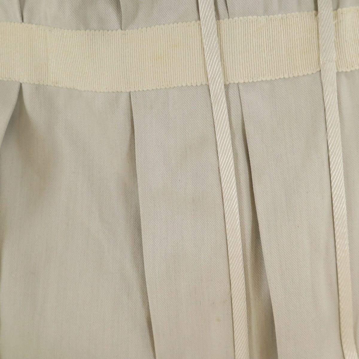 PRADA プラダ イタリア製 ミディ丈 プリーツスカート 38 グレー系 レディース